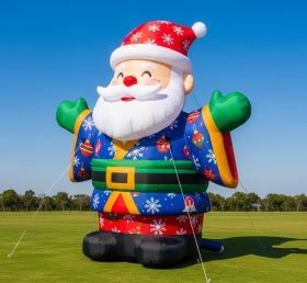 C1-448 Inflatable Santa Claus wearing a Japanese kimono