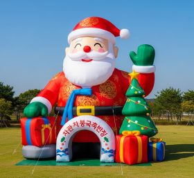C1-475 Inflatable Santa Claus dressed in traditional Korean costume