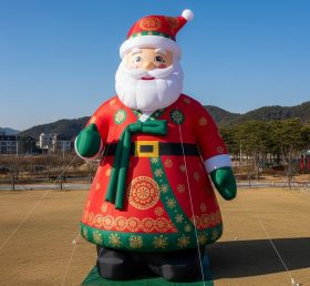 C1-477 Inflatable Santa Claus dressed in traditional Korean costume