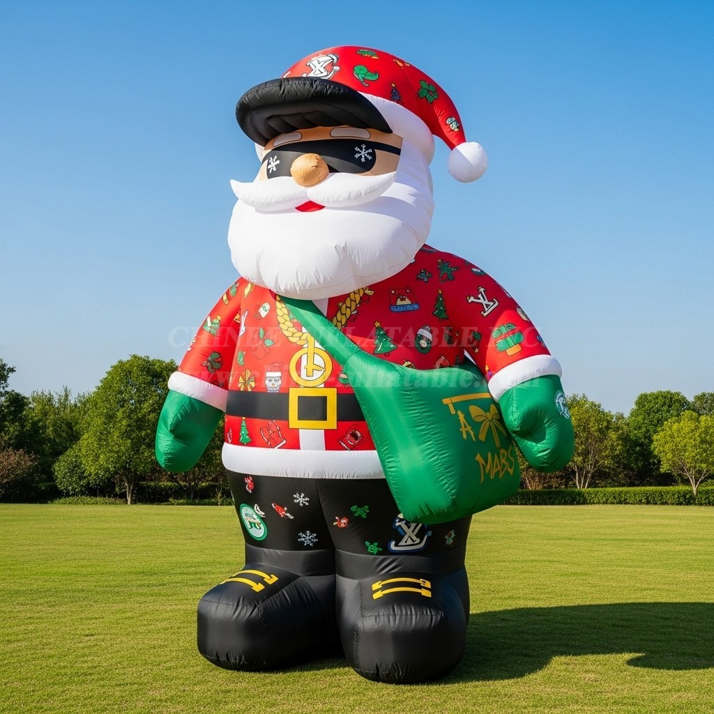 C1-483 Hip-hop style inflatable Santa Claus