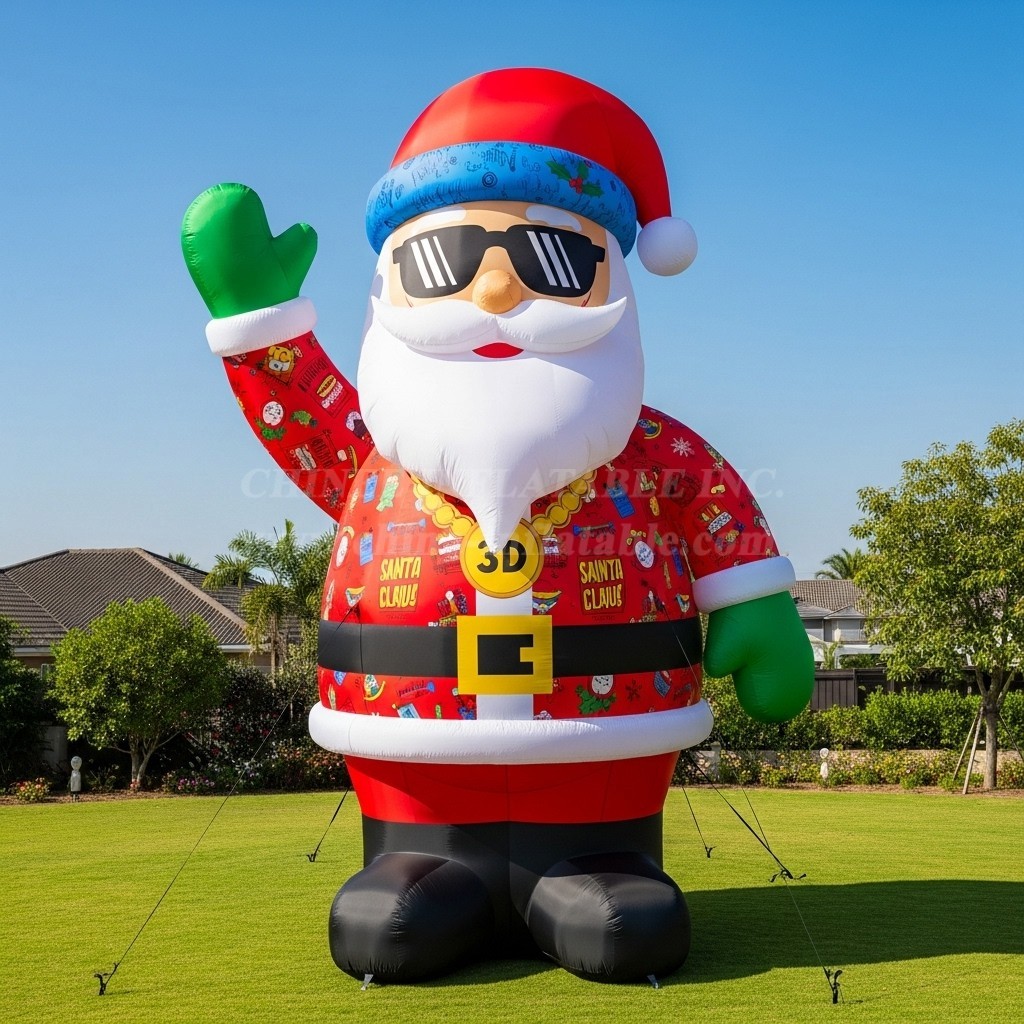 C1-486 Hip-hop style inflatable Santa Claus