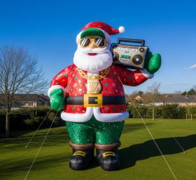 C1-487 Hip-hop style inflatable Santa Claus