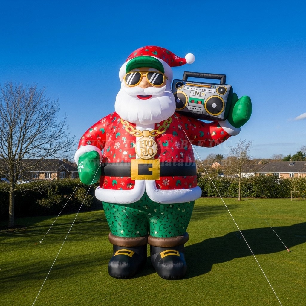 C1-487 Hip-hop style inflatable Santa Claus