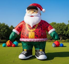 C1-489 Hip-hop style inflatable Santa Claus