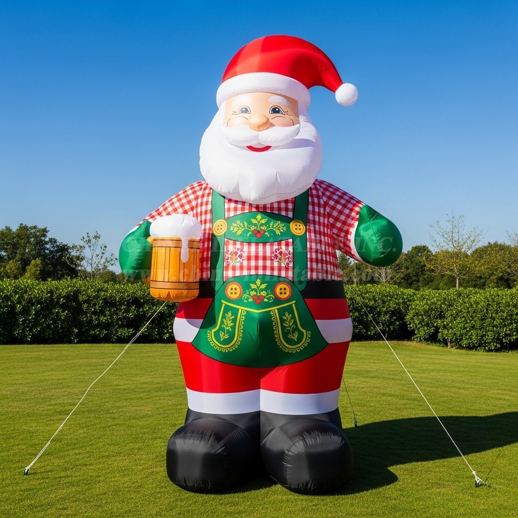 C1-488 German Oktoberfest Costume Inflatable Santa Claus