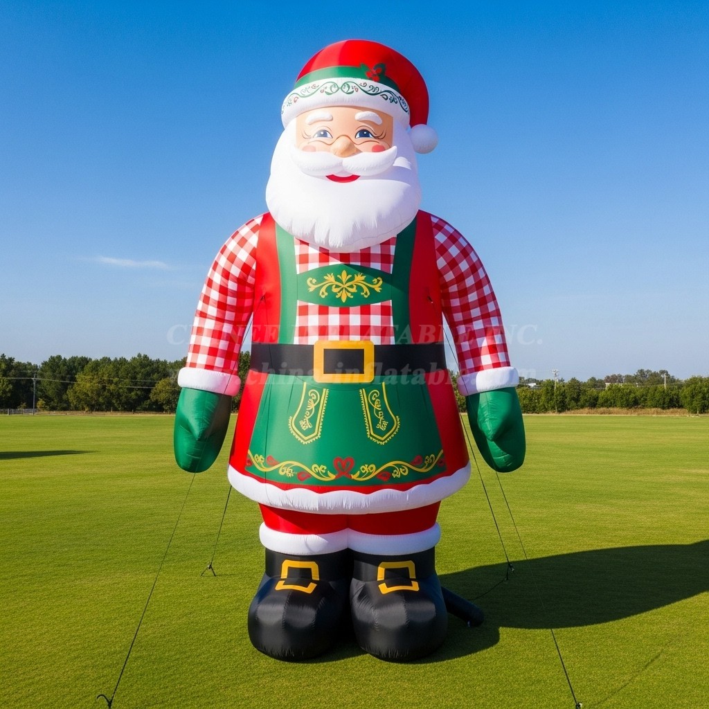C1-492 German Oktoberfest Costume Inflatable Santa Claus