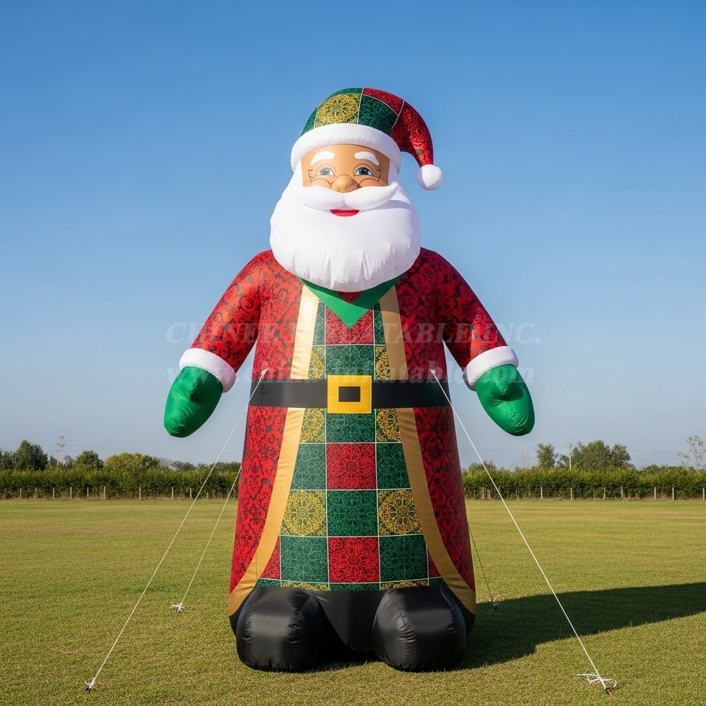C1-490 Inflatable Santa Claus in traditional Indian clothing