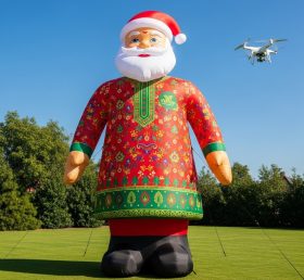 C1-495 Inflatable Santa Claus in traditional Indian clothing