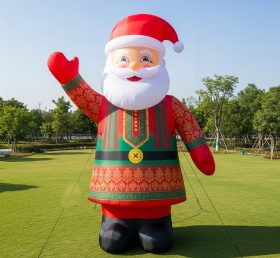 C1-498 Inflatable Santa Claus in traditional Indian clothing
