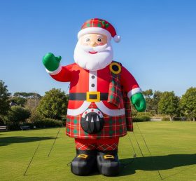 C1-499 Inflatable Santa Claus in traditional Scottish costume