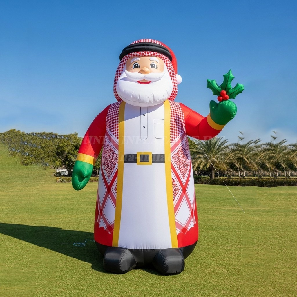 C1-517 Inflatable Santa Claus in Arabic costume