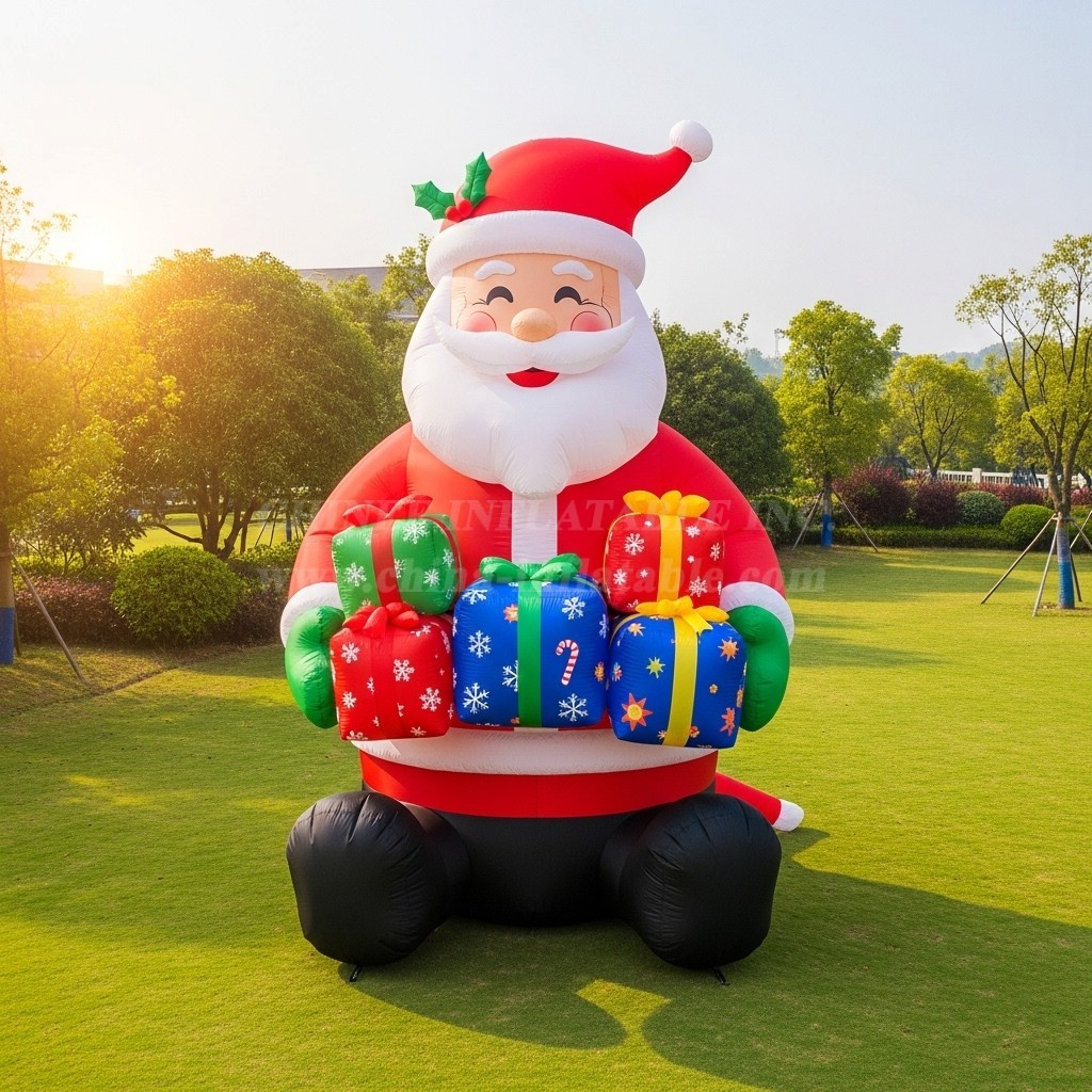 C1-522 Sitting inflatable Santa Claus