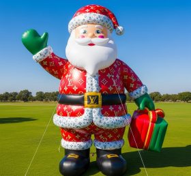 C1-526 Inflatable Santa Claus wearing fashionable brand clothing