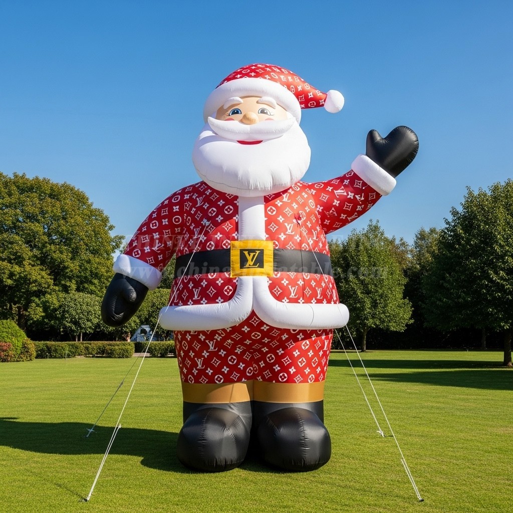 C1-528 Inflatable Santa Claus wearing fashionable brand clothing