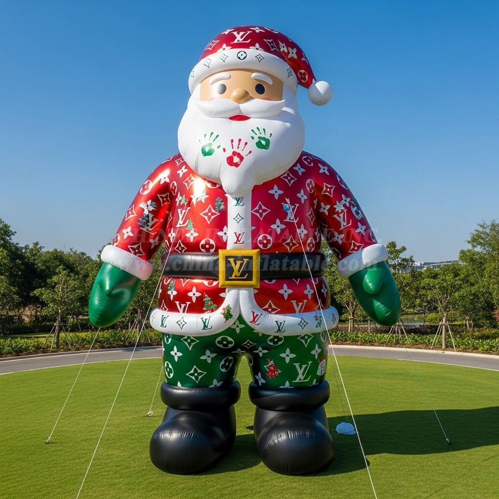 C1-529 Inflatable Santa Claus wearing fashionable brand clothing