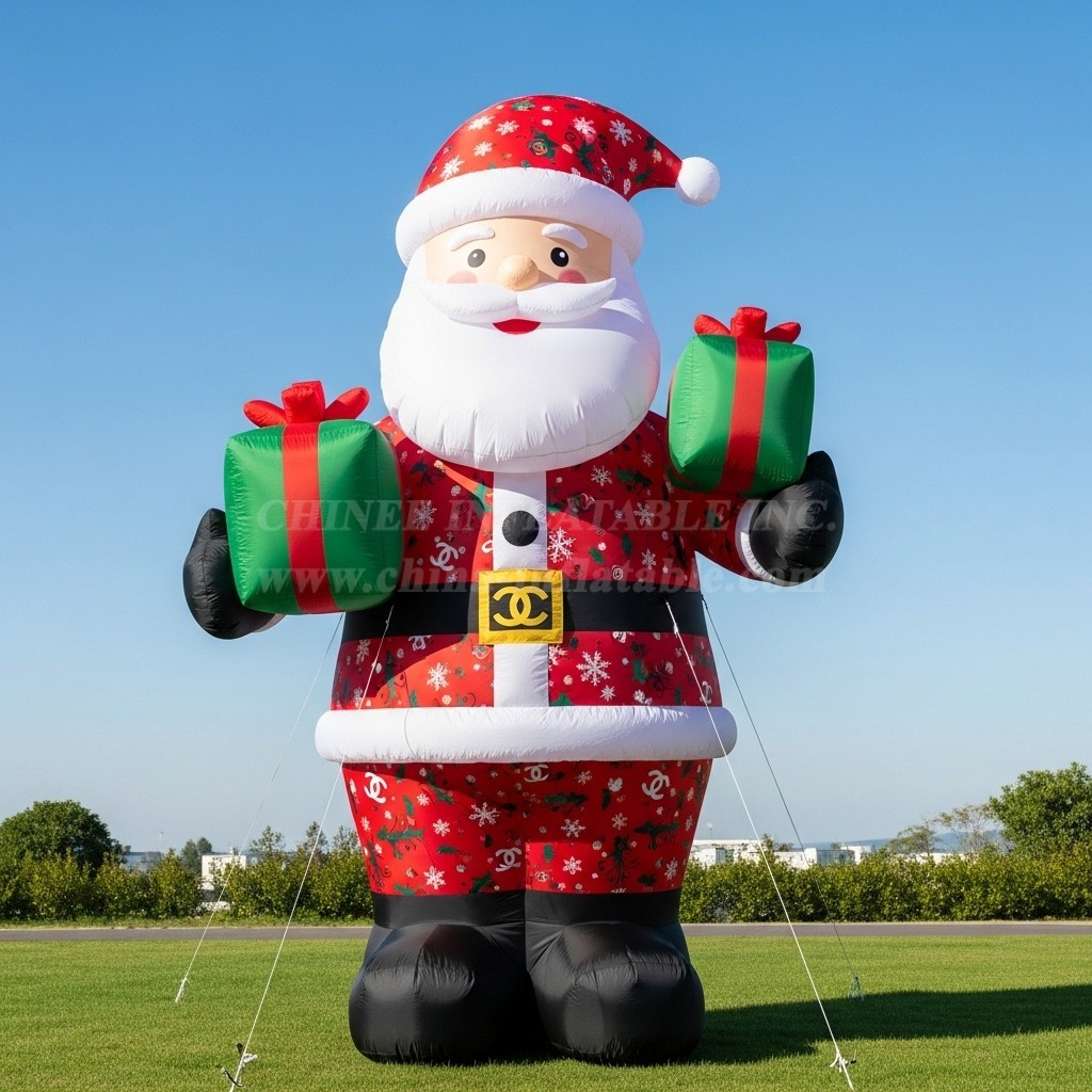 C1-532 Inflatable Santa Claus wearing fashionable brand clothing