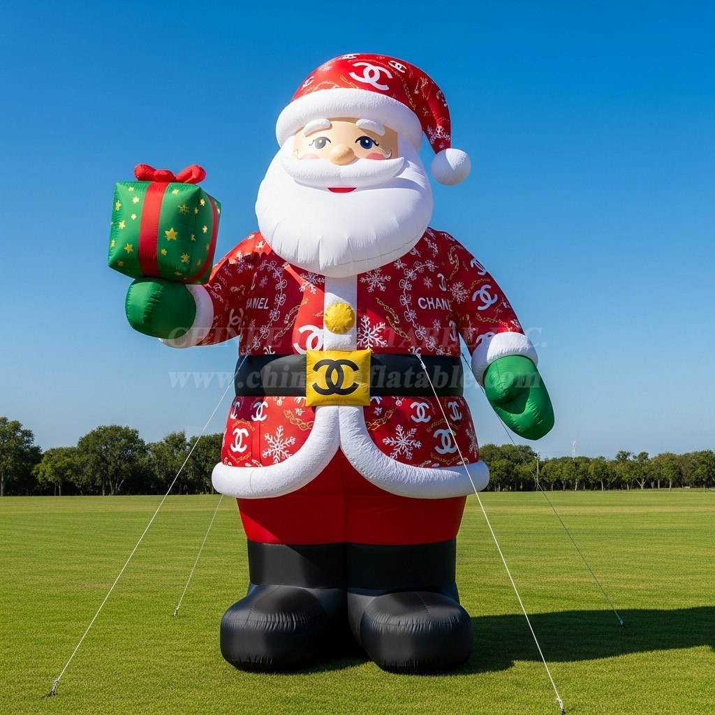 C1-531 Inflatable Santa Claus wearing fashionable brand clothing