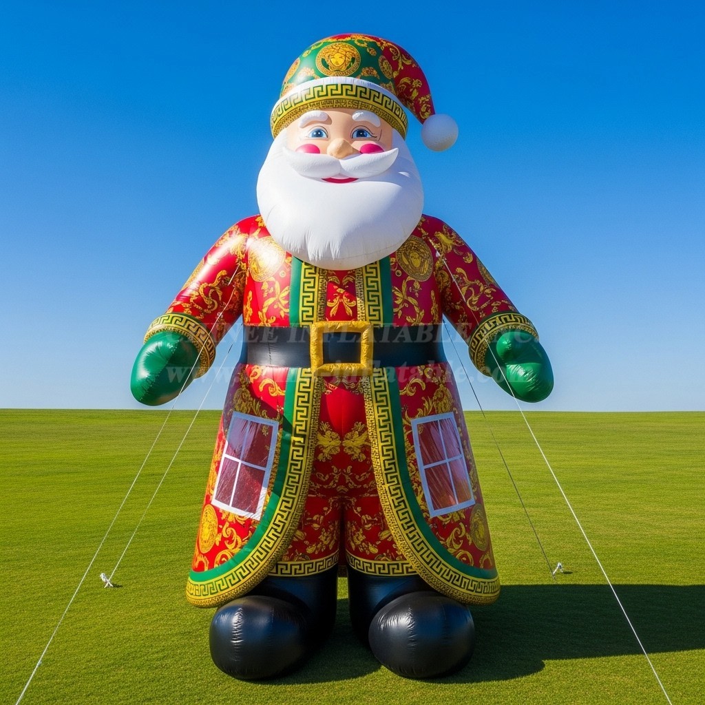 C1-537 Inflatable Santa Claus wearing fashionable brand clothing