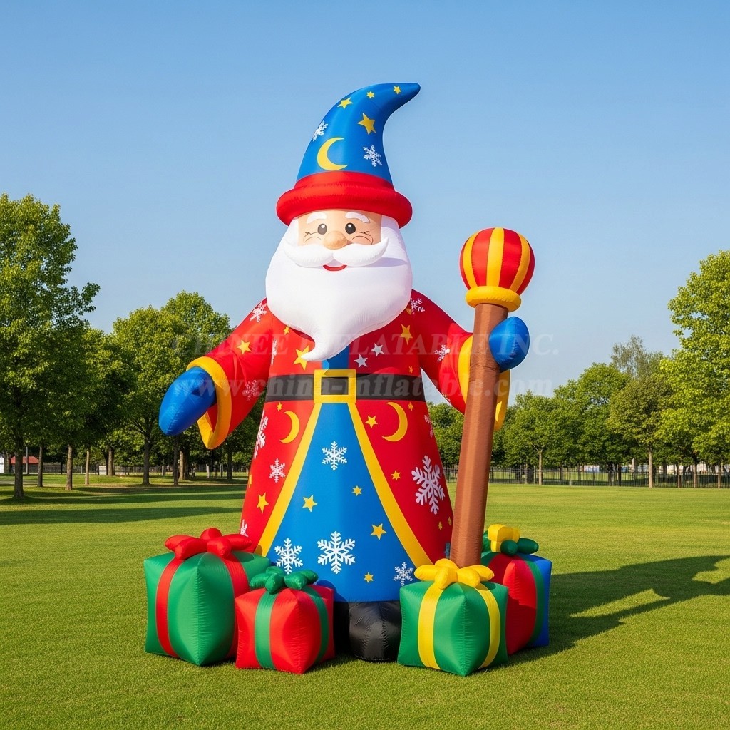 C1-543 Wizard-style inflatable Santa Claus