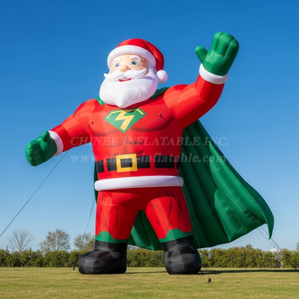 C1-541 Superman-style inflatable Santa Claus