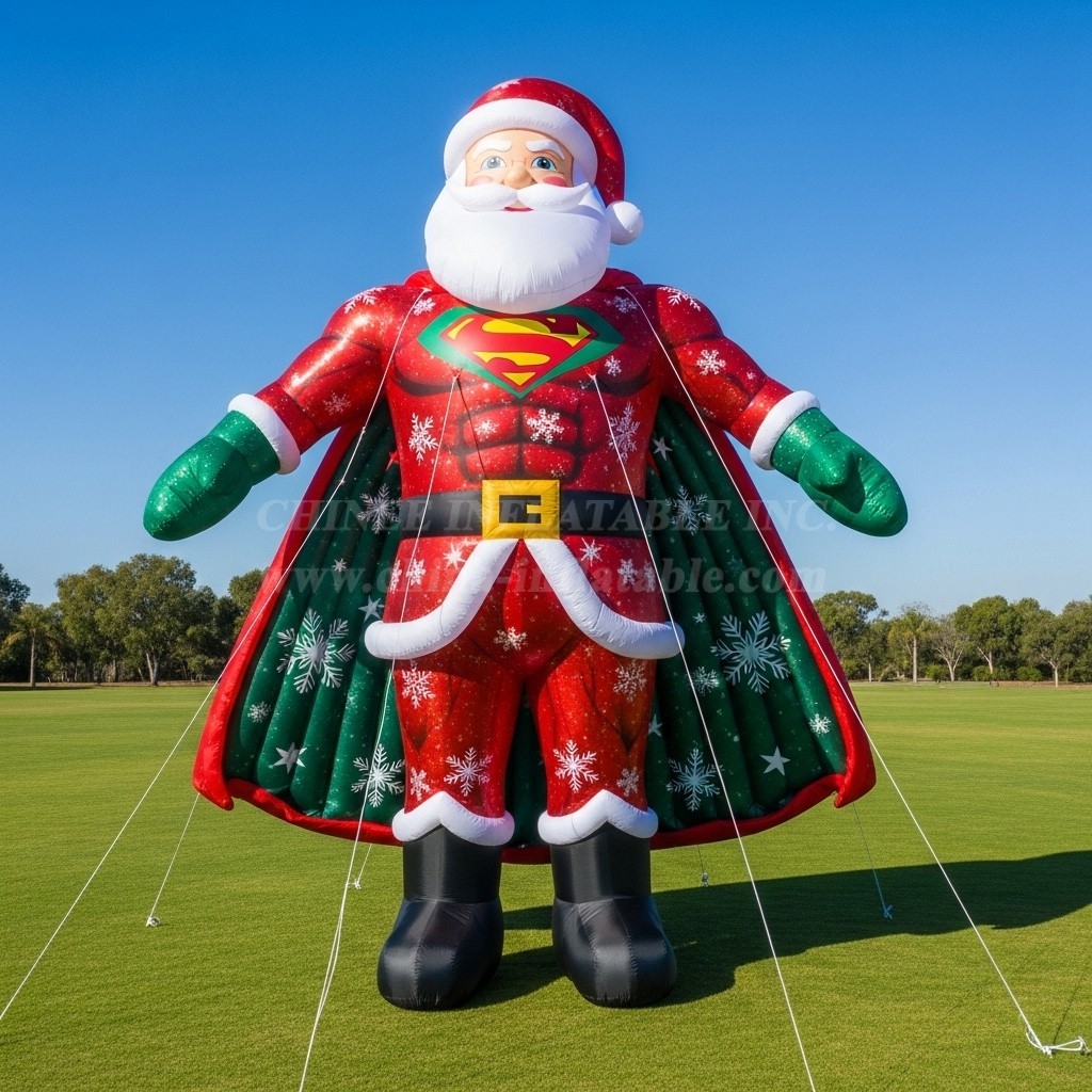 C1-547 Superman-style inflatable Santa Claus