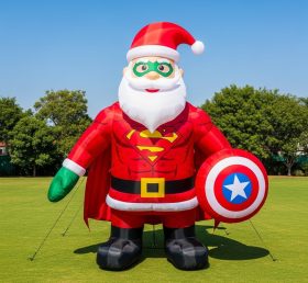 C1-549 Captain America style inflatable Santa Claus