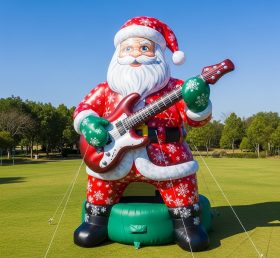 C1-558 Inflatable Santa Claus holding an electric guitar