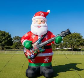 C1-555 Inflatable Santa Claus holding an electric guitar