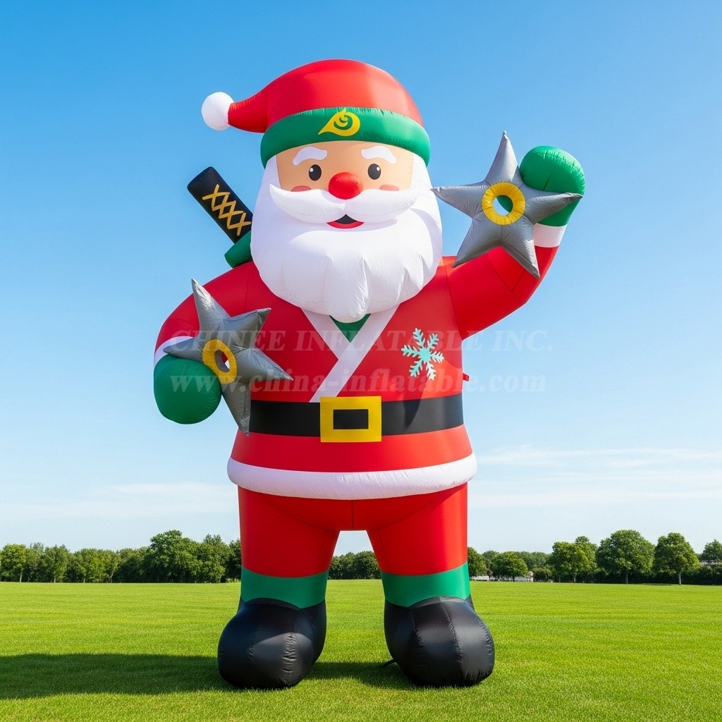 C1-562 Ninja style inflatable Santa Claus