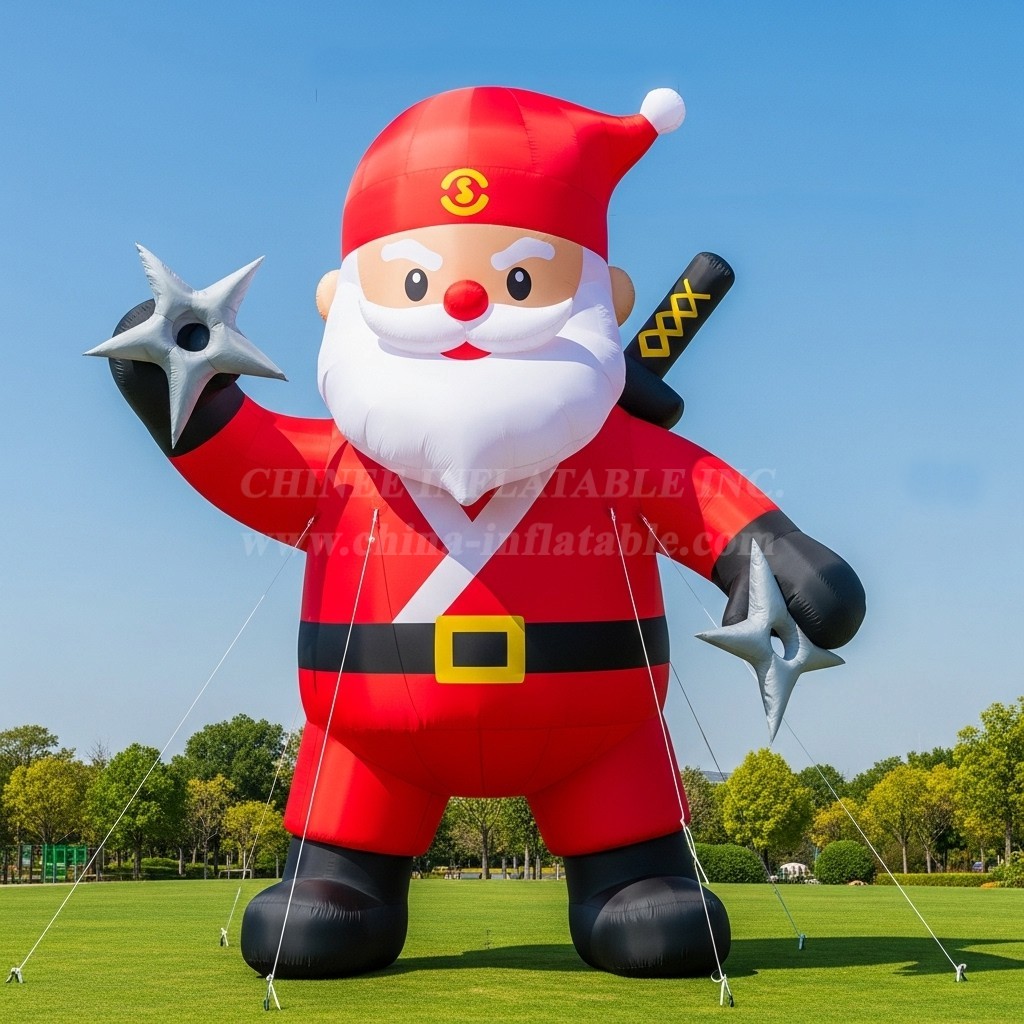 C1-564 Ninja style inflatable Santa Claus