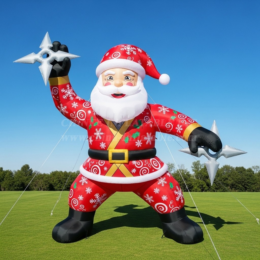 C1-568 Ninja style inflatable Santa Claus