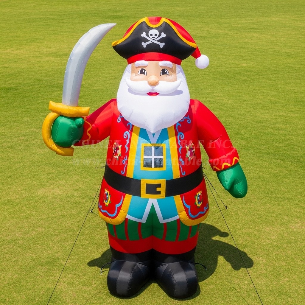 C1-571 Pirate-style inflatable Santa Claus