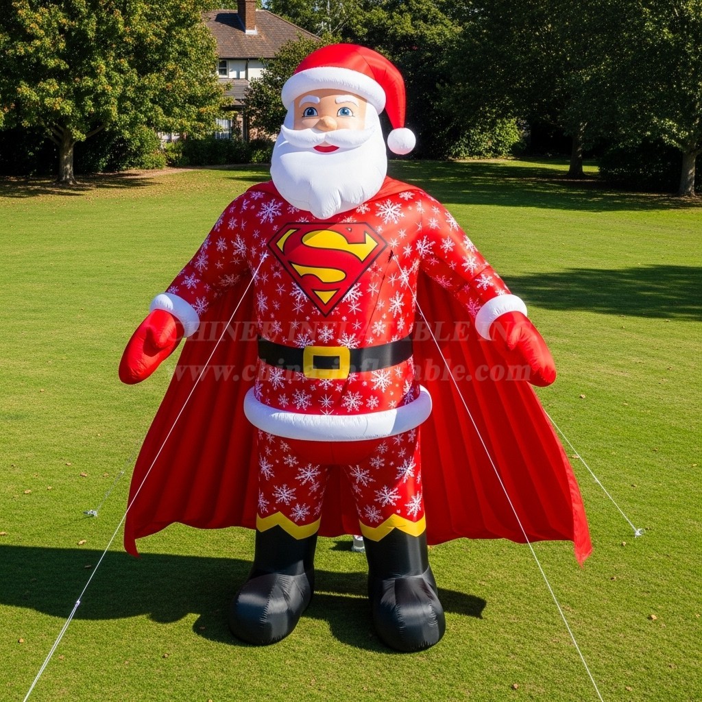 C1-577 Superman-style inflatable Santa Claus