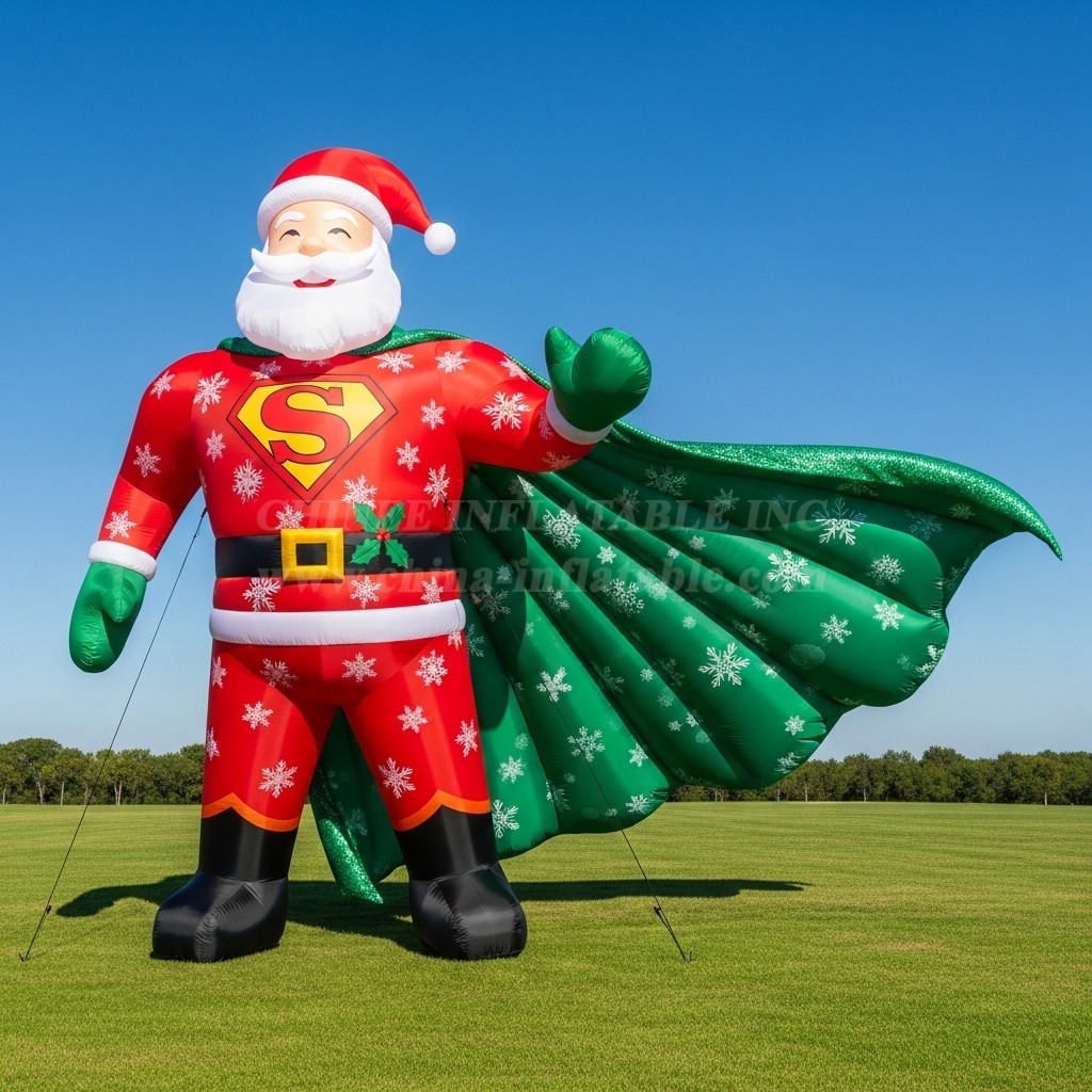 C1-583 Superman-style inflatable Santa Claus