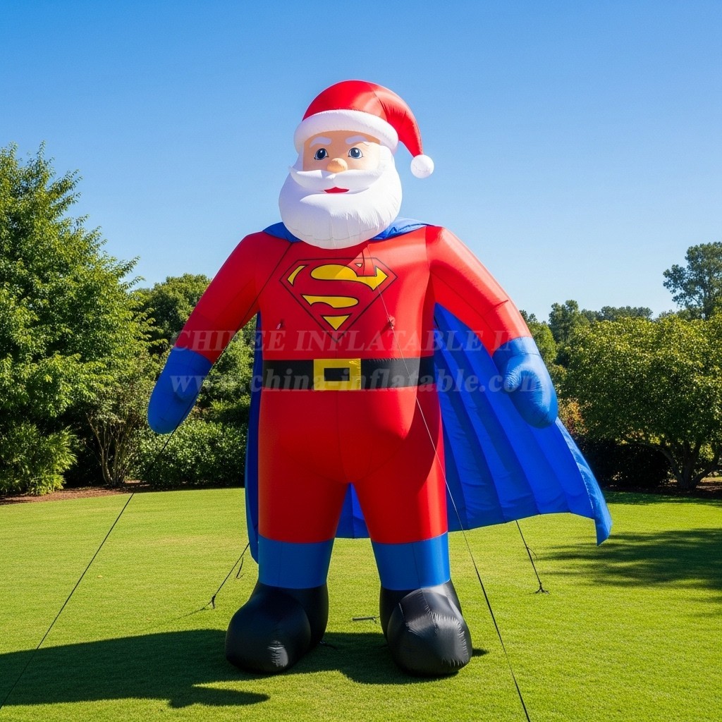 C1-582 Superman-style inflatable Santa Claus