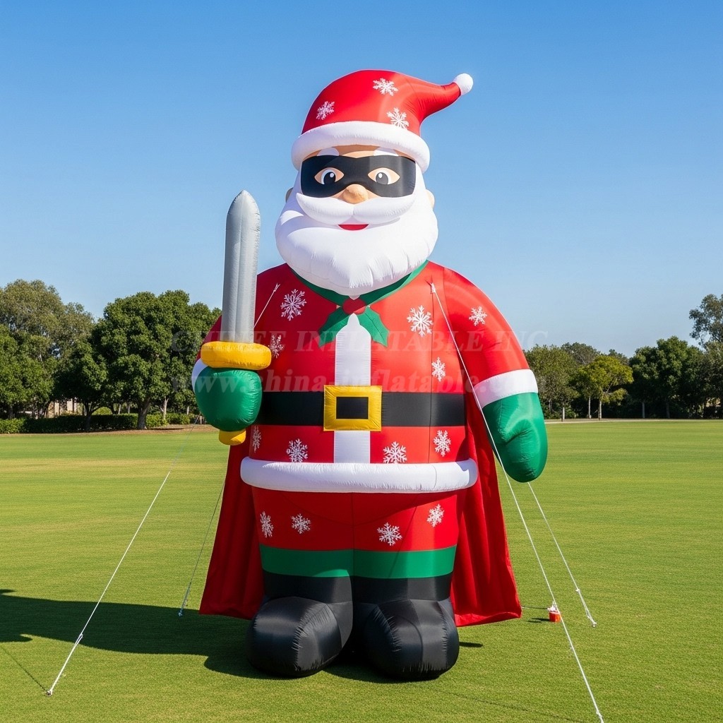 C1-586 Zorro-shaped inflatable Santa Claus