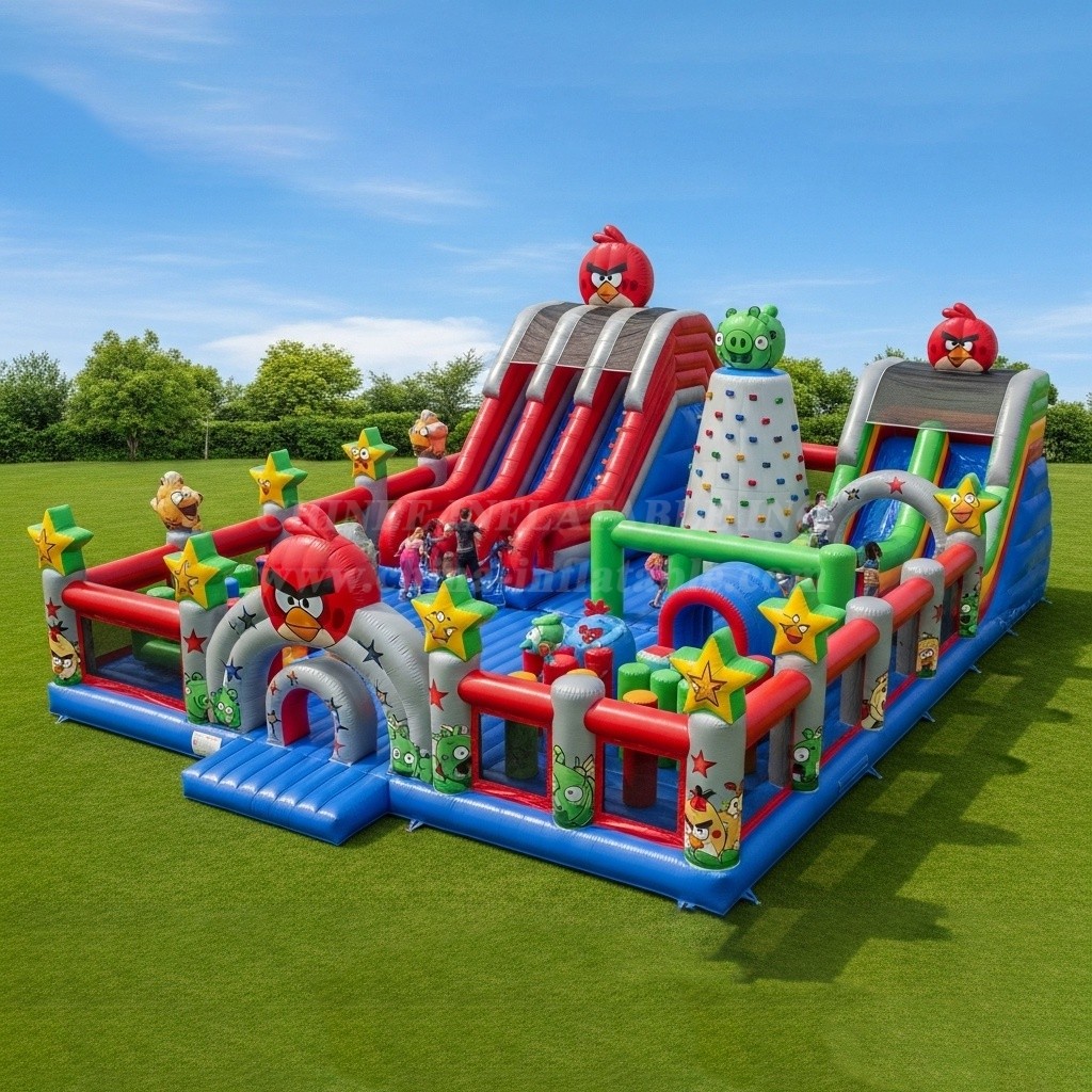 GF2-268 Angry Birds Theme Inflatable Park