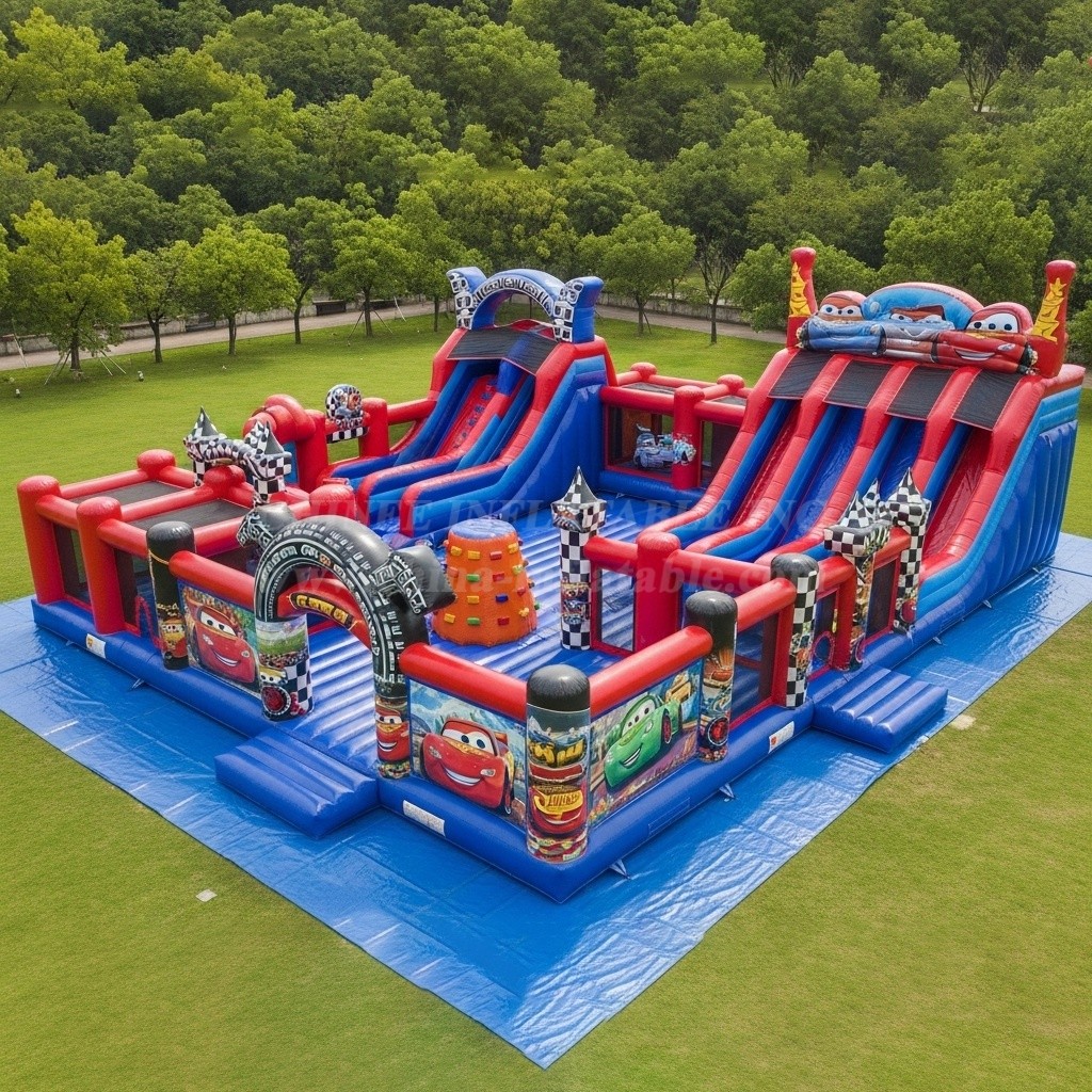 GF2-273 Cars Theme Inflatable Park