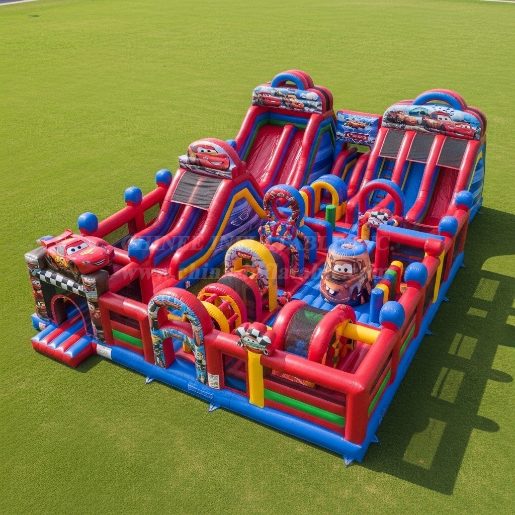 GF2-274 Cars Theme Inflatable Park