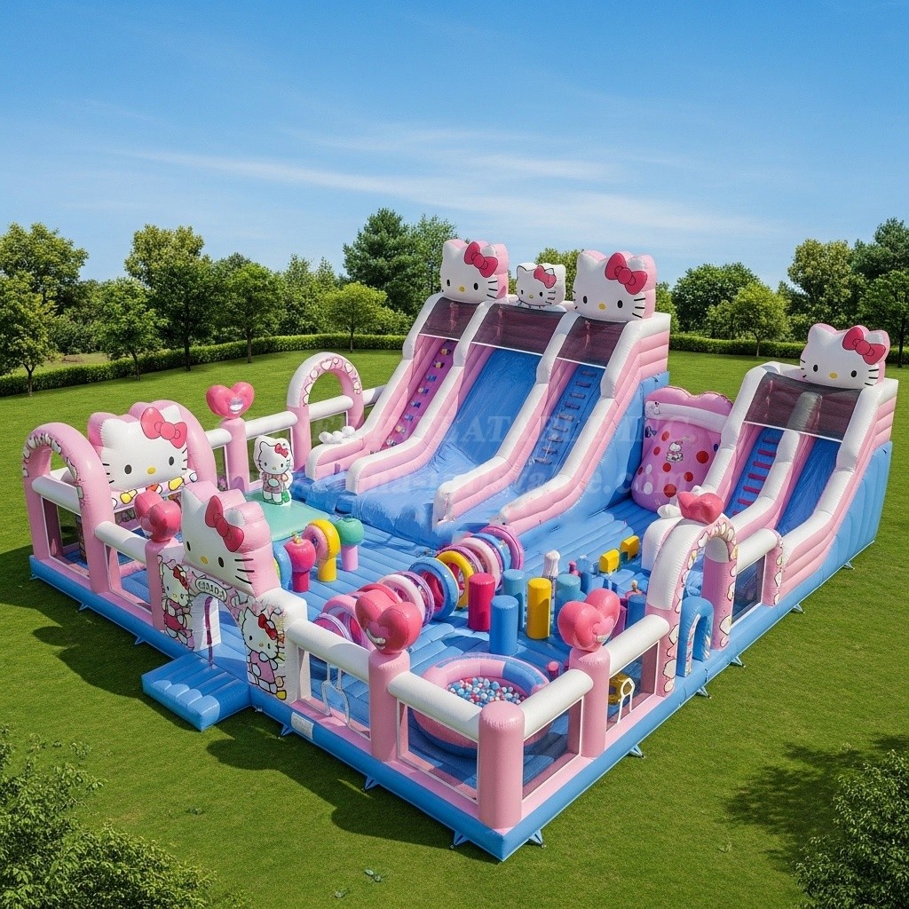 GF2-285 Hello Kitty Theme Inflatable Park