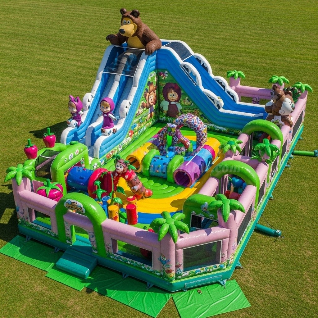 T6-6259 Masha And The Bear Theme Inflatable Funcity