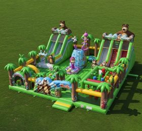 GF2-296 Masha And The Bear Theme Inflatable Park