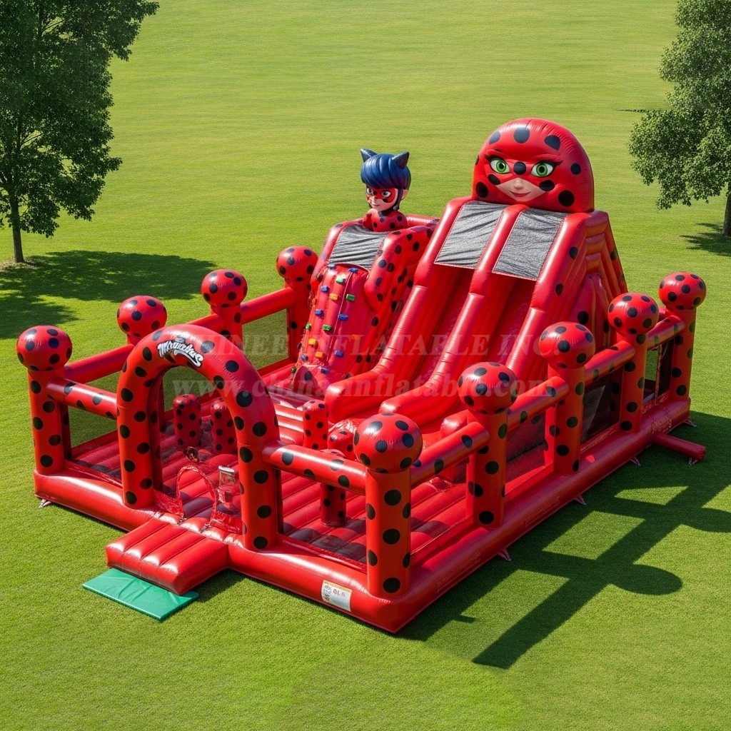 T6-6263 Miraculous Ladybug Theme Inflatable Funcity