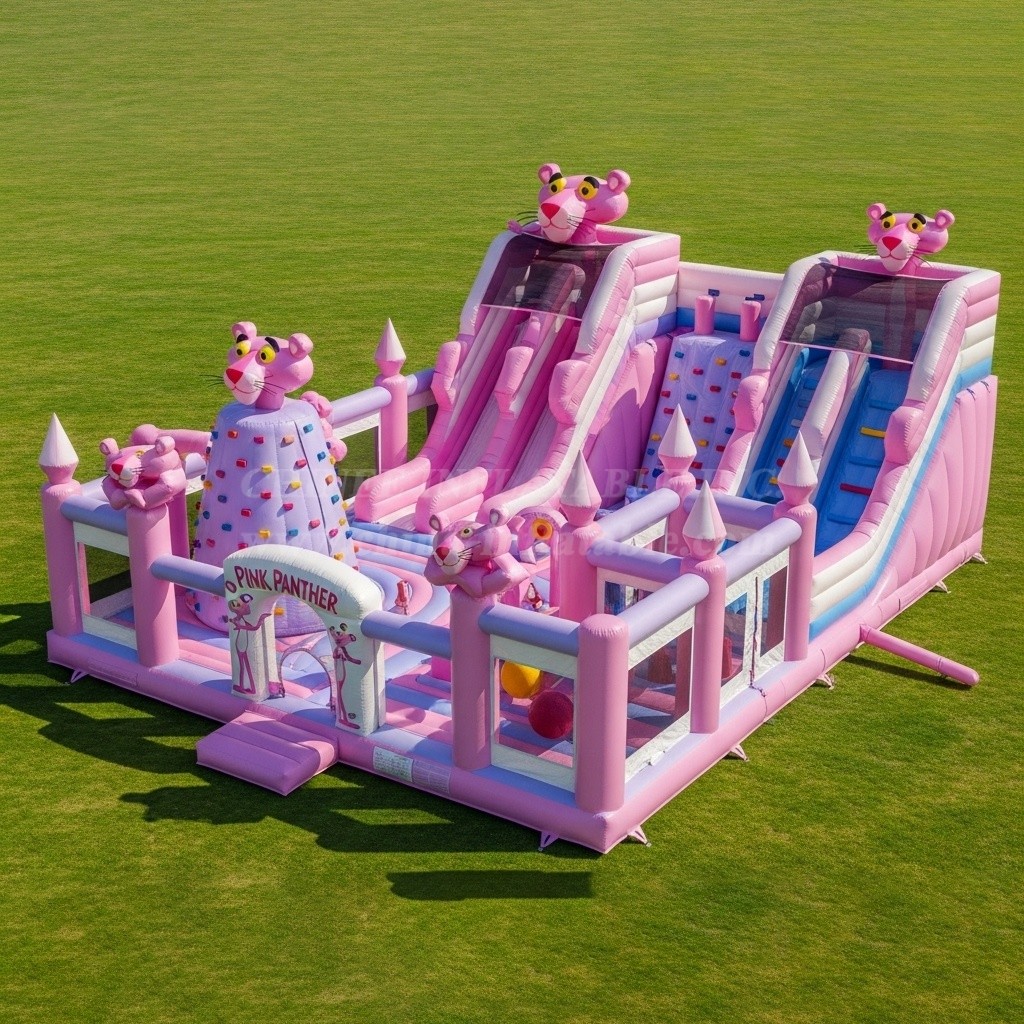 T6-6269 Pink Panther Theme Inflatable Funcity