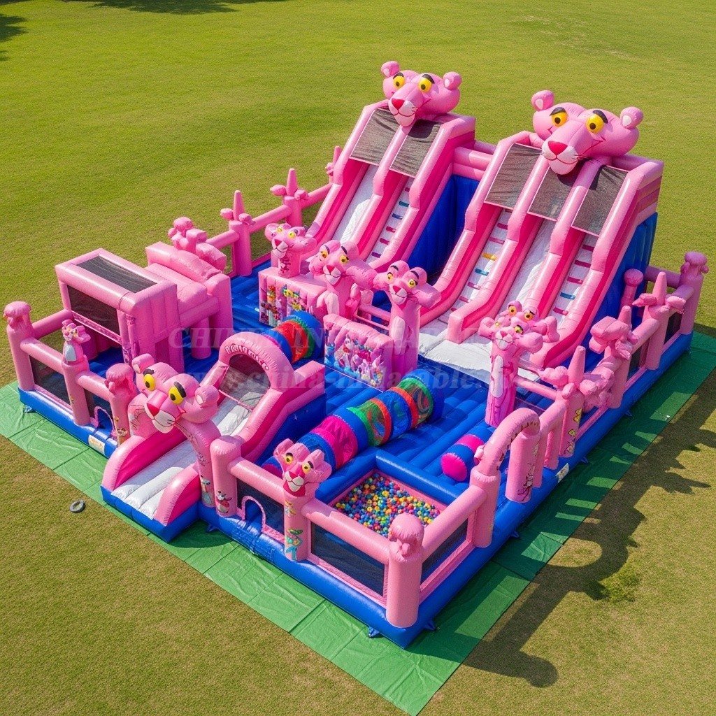 T6-6270 Pink Panther Theme Inflatable Funcity