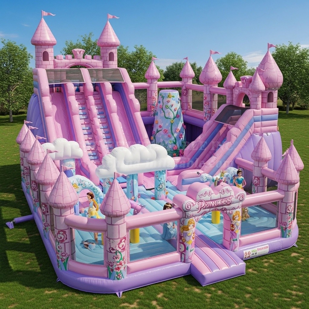 T6-6276 Princess Parties Theme Inflatable Funcity