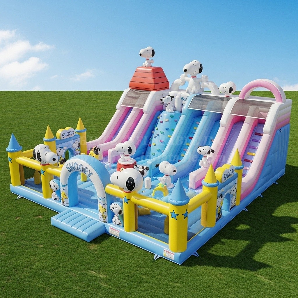 T6-6279 Snoopy Theme Inflatable Funcity