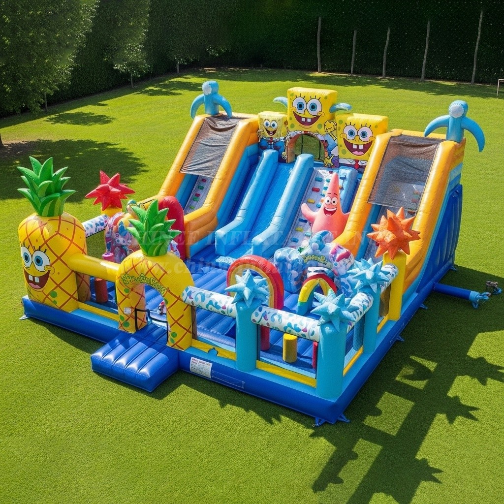 T6-6281 Spongebob Theme Inflatable Funcity