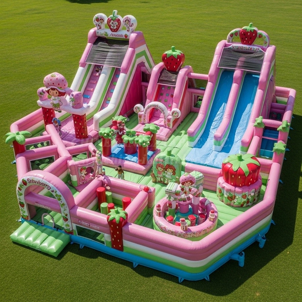 GF2-317 Strawberry Shortcake Theme Inflatable Park