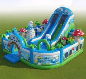 T6-6290 The Smurfs Theme Inflatable Funcity